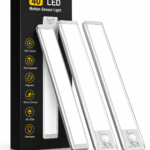 MCGOR 10-Inch Rechargeable Under Cabinet Lighting | 2-Pack Motion Sensor LED Closet Lights