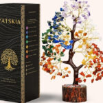 7 Chakra Tree of Life Crystal Decor | Healing Stones for Positive Energy | Home & Office Gift for Women