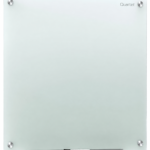 Quartet 6' x 4' Frosted Glass Dry Erase Whiteboard | Frameless Non-Magnetic Whiteboard with Marker Tray