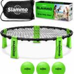GoSports Slammo Game Set | Ultimate Outdoor Lawn & Beach Spike Ball Game